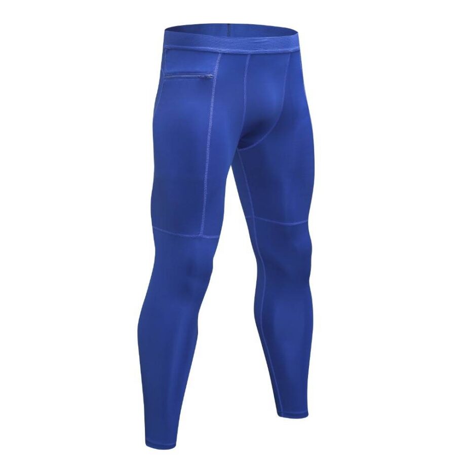 Elastic training pants with pocket for men mens clothing leggings