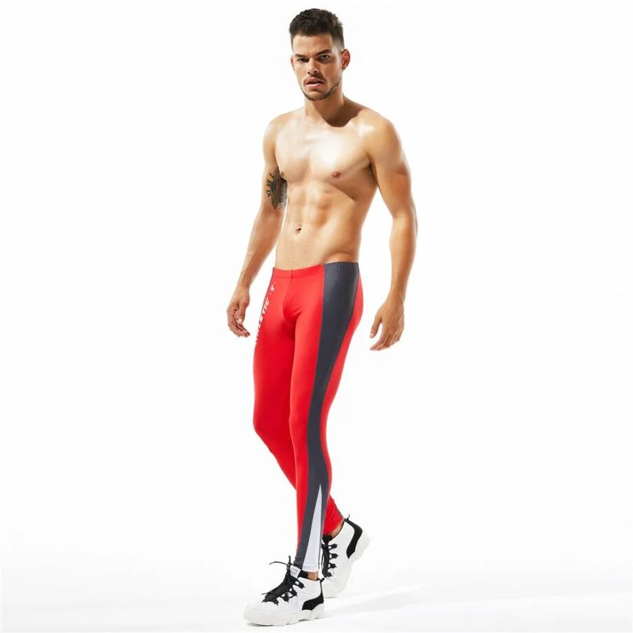 Athletic bodybuilding gym leggings for men mens clothing leggings