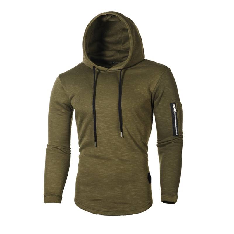 Fitness hooded tight sweatshirt for men mens clothing jackets & hoodies
