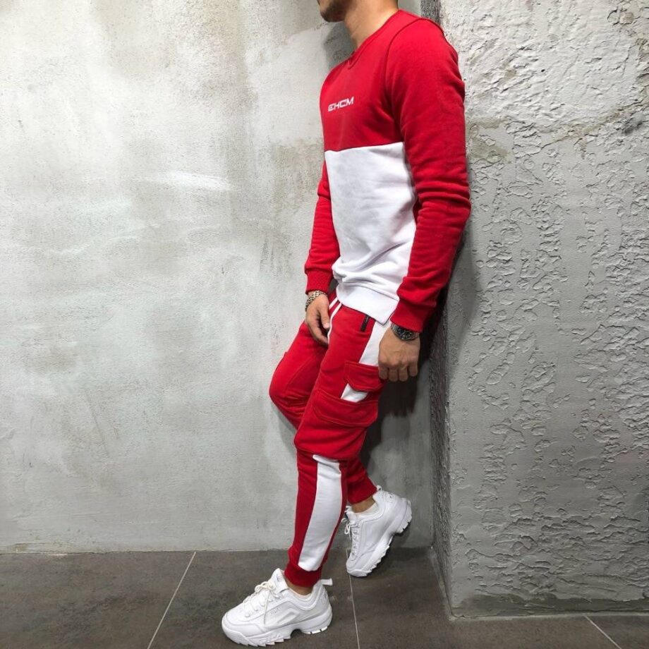 Casual tracksuit for men mens clothing suits