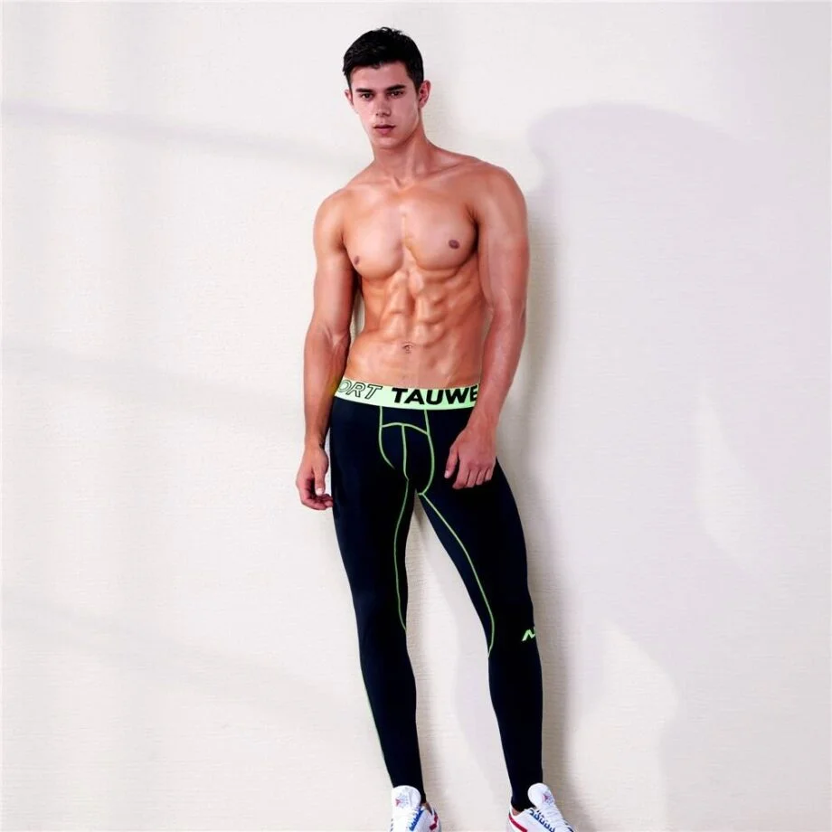 Compression Fitness Pants for Men Mens Clothing Leggings