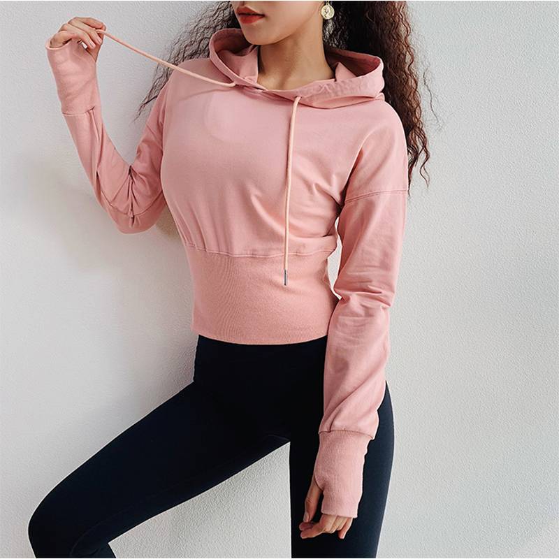 Hooded Gym Top for Women Womens Clothing Jackets & Hoodies