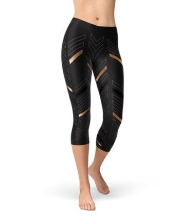 Black Capri Leggings for Women